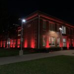 School Red Outdoor Lighting