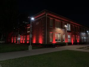 School Red Outdoor Lighting