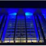 Building Lighting Blue